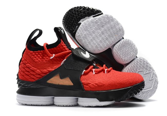 Nike LeBron 15 Red Alternate Diamond Turf Shoes